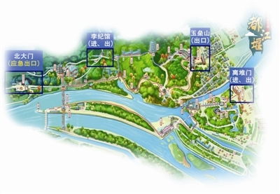 青城山都江堰景區有序開放，游覽需備健康碼